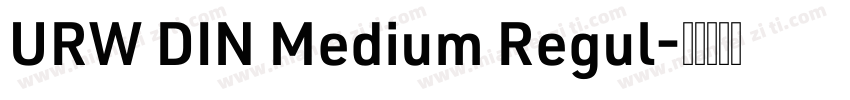 URW DIN Medium Regul字体转换